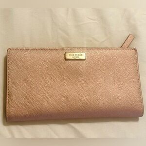 Kate Spade Metallic Pink Wallet
